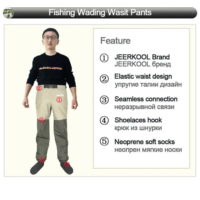 JEERKOOL – cuissardes de pêche à la mouche, pantalons de pataugeoire originaux, salopette 3 couches,