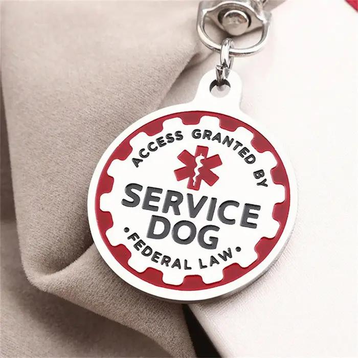 Étiquettes d'identification de chien de service pour chiens