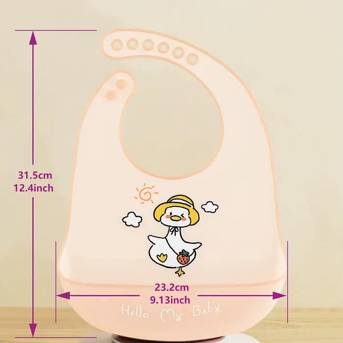 Bavoirs imperméables pour bébé, mignon dessin animé imprimé d'animaux, bavoir pour enfants, fille et