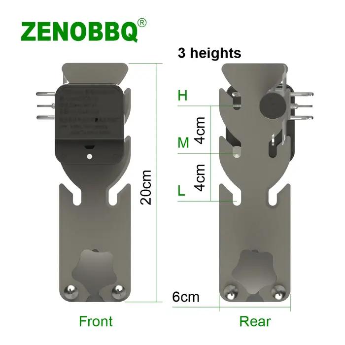ZENOBBQ classique électrique automatique barbecue broche rôtissoire réglage de la longueur libre out