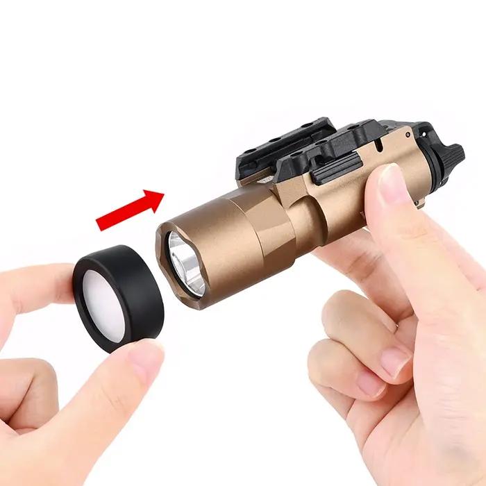 WADSN tactique M300 M600 X300 X400V protecteur arme de chasse lumière lampe de poche LED couverture lentille personnalisée garde 25.4MM 28MM 30MM 26mm