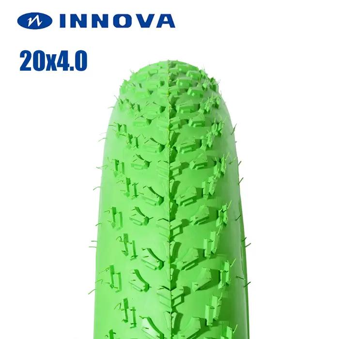 INNOVA-Pneu VTT vert 20x4.0 pour la neige et la plage, gros pneu de ville, accessoire de vélo, 20x4.