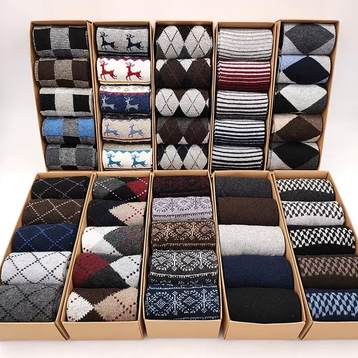 Lot de 5 paires chaussettes homme coton chasse - Qualité premium pour tenue professionnelle et chaud