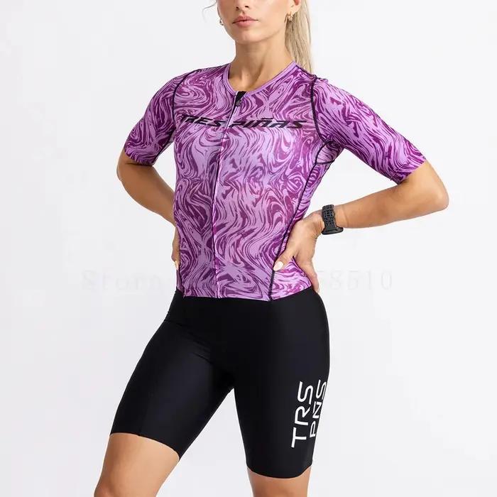 Combinaison de cyclisme à manches courtes pour femme Tres Pinas