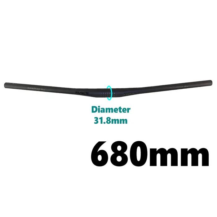 Raceface Next noir mat vtt 9 degrés guidon de VTT entièrement en carbone 31.8mm x 680-760mm pièces de vélo