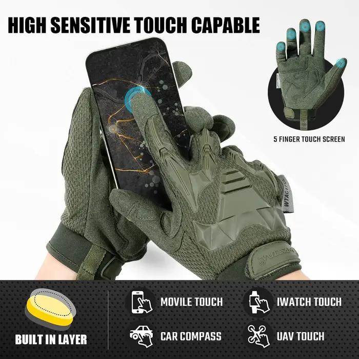 Gants tactiques hommes écran tactile chasse randonnée paintball équipement sport outdoor non-dérapant
