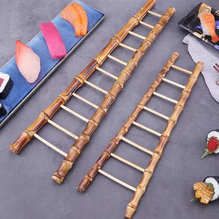 Échelle Sashimi en Bambou Miniature pour Enfant, Jouet Bateau en Bois, Modèles Ornements Artificiels