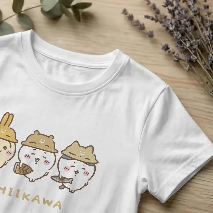 Kawaii Chiikawas and Friends Hachiware Usagi T-Shirt pour hommes