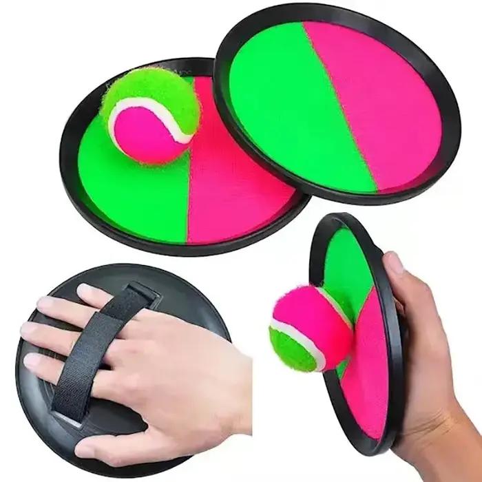 Ensemble de balles cibles adhésives pour lancer et attraper jouet de plage et jardin familial pour adultes et adolescents jeux de plein air compétitifs