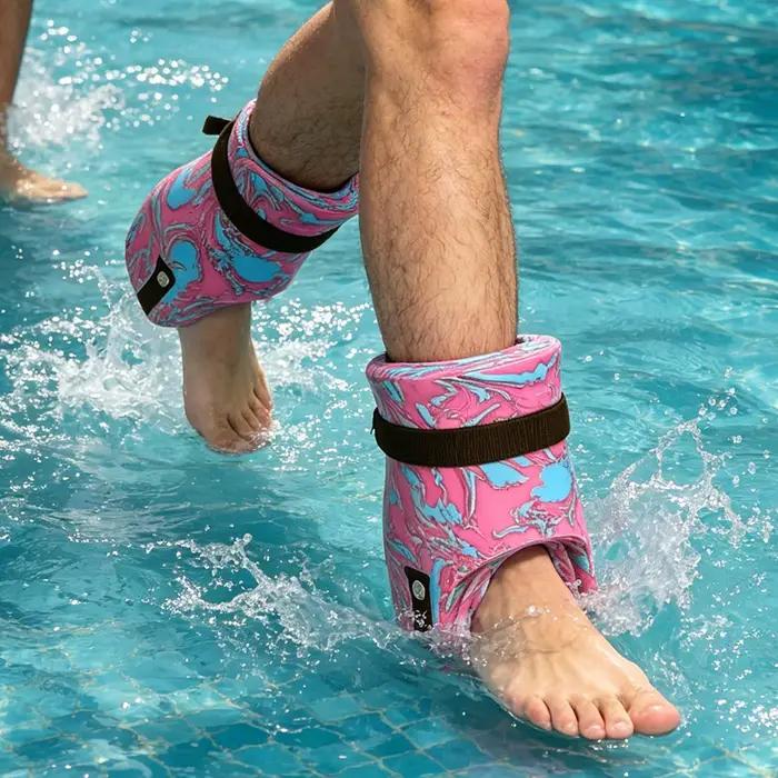 2 poids de cheville réglables pour aquagym, équipement de piscine, exercices aquatiques, entraînement à domicile, spa