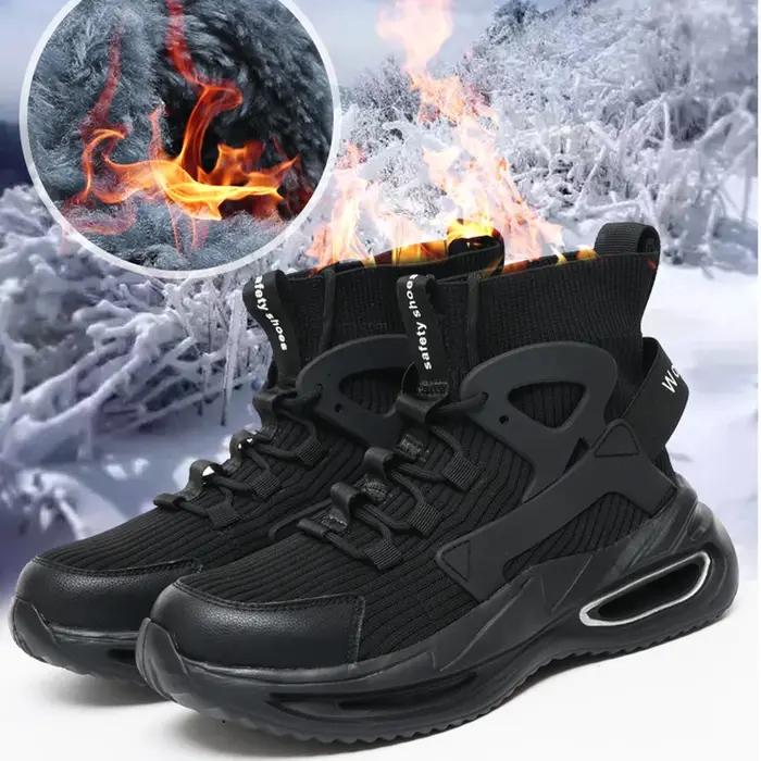 Chaussures de sécurité S3 pour hommes avec embout en acier botte de travail légères et respirantes pour homme sécurité travail construction artisanat