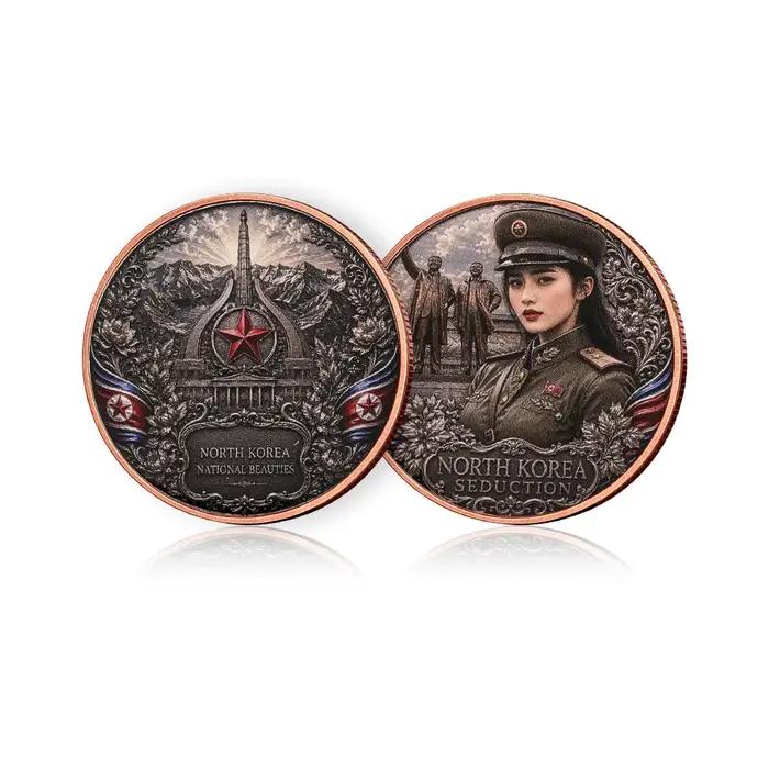 Pièce de monnaie en cuivre pur 0,999 de 1 oz, collection de pièces commémoratives de la Dame Militai