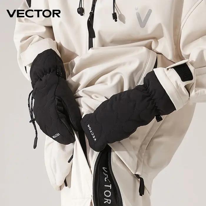 Gants de Ski VECTOR Winter pour hommes et femmes, antidérapants et coupe-vent, pour Snowboard, écran