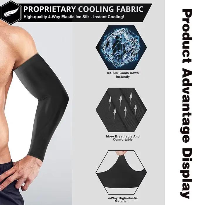WOSWEIR-Manchons de compression pour bras de sport, chauffe-bras, protection UV, bandes de protectio