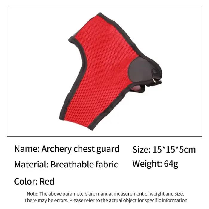 Protège-poitrine en nylon réglable pour tir à l'arc, protection de poitrine en PU, taille libre, cha