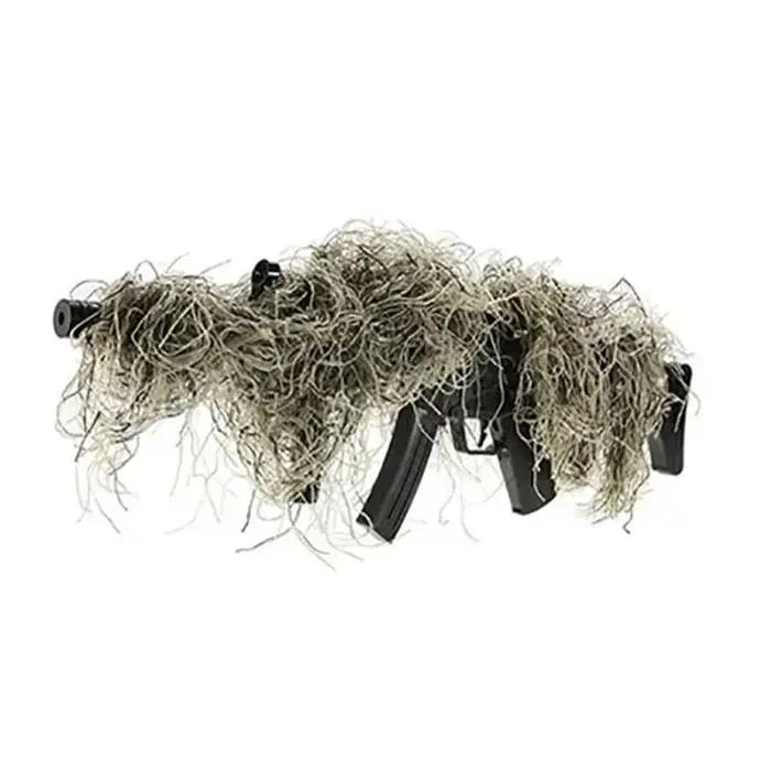 Bandeau Ghillie Camouflage Vert pour Armes de Chasse en Plein Air Activités Outdoor Chasse Paintball Airsoft Occasions Spéciales