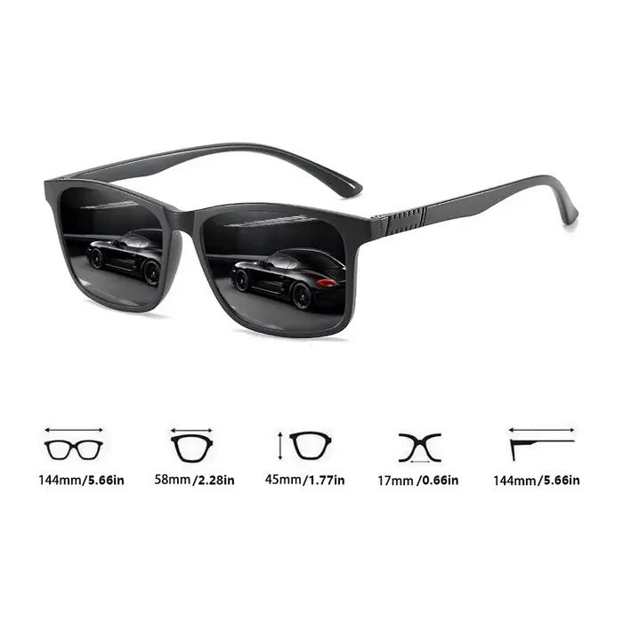 Lunettes de soleil carrées vintage 6 paires UV400 pour pêche et conduite protection yeux chasseurs