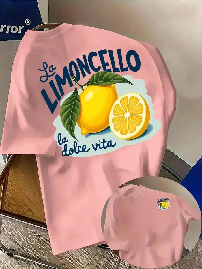 T-shirt homme italien au citron Limoncello La Dolce Vita