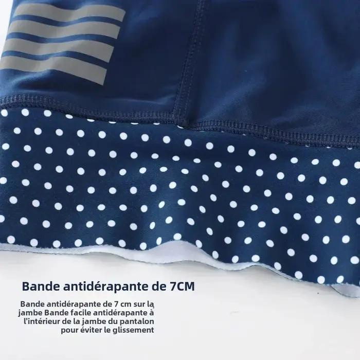 KEMALOCE hommes cyclisme cuissard solide bleu et noir 5D Gel Pad VTT Shorts haut de gamme en plein air respirant vélo