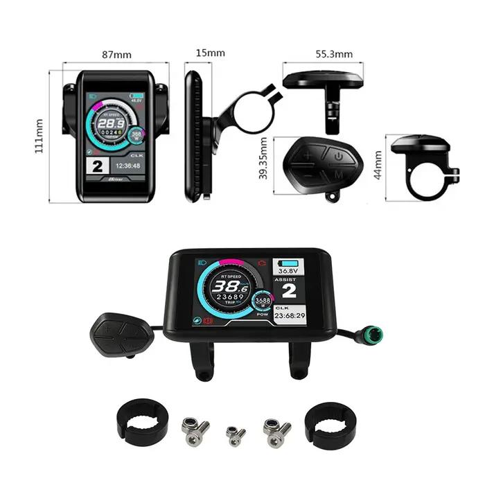 Moteur et régulateur de vitesse à onde sinusoïdale pour vélo électrique, affichage coloré UKC1, 3 mo
