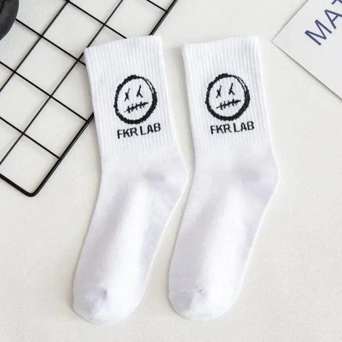 Chaussettes unisexes anime démon graffiti - Style Harajuku hip hop pour chasseurs tendance streetwear
