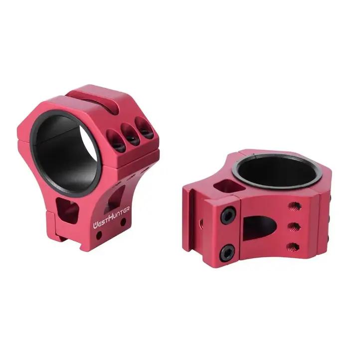 WESTHUNTER WH211 Supports à queue d'aronde à profil haut 34mm 30mm 25.4mm Anneaux de lunette de visée pour fusil 11mm Rail Entièrement usiné CNC Accessoires de chasse