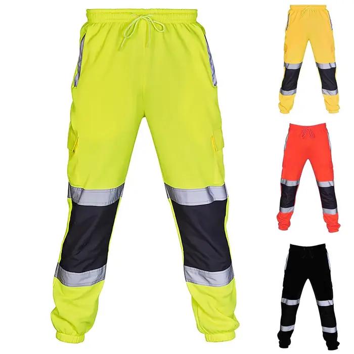 Pantalon de travail haute visibilité pour chasse de nuit - Vêtements sécurité avec bandes réfléchissantes