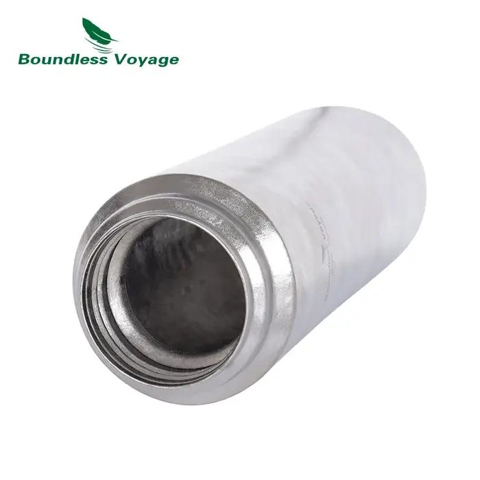 Boundless Voyage-Bouteille isotherme en titane avec couvercle à crochet, thermos isolé, grande capac