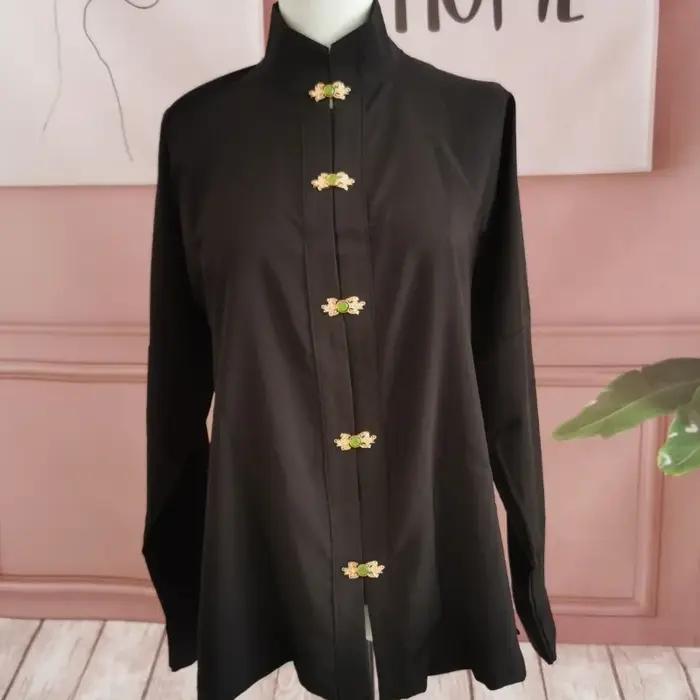 Chemises à manches longues de style chinois pour femmes, vêtements hipster populaires, pur, doux, rétro, décontracté, tout match, offre spéciale, intérieur, automne