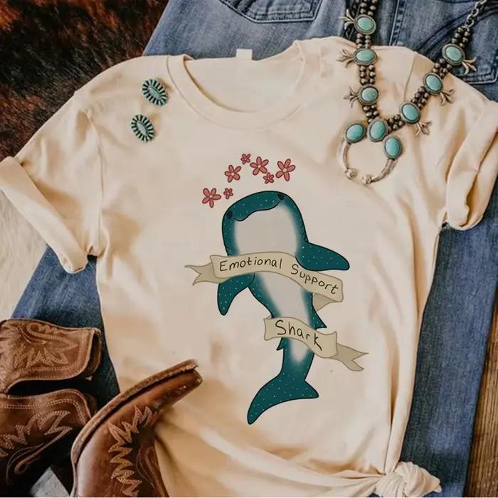 T-shirt drôle pour femme junior, polyester et modal, design Harajuku, dessin animé, confortable, ajustement parfait, pour toutes les saisons