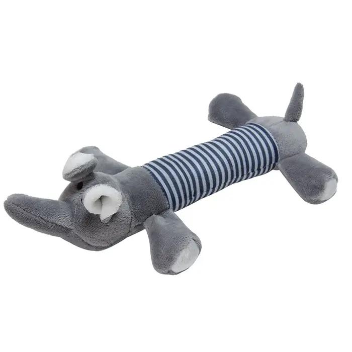 Jouet en peluche grincement en forme d'animal pour chien, jouet molaire à mâcher interactif amusant