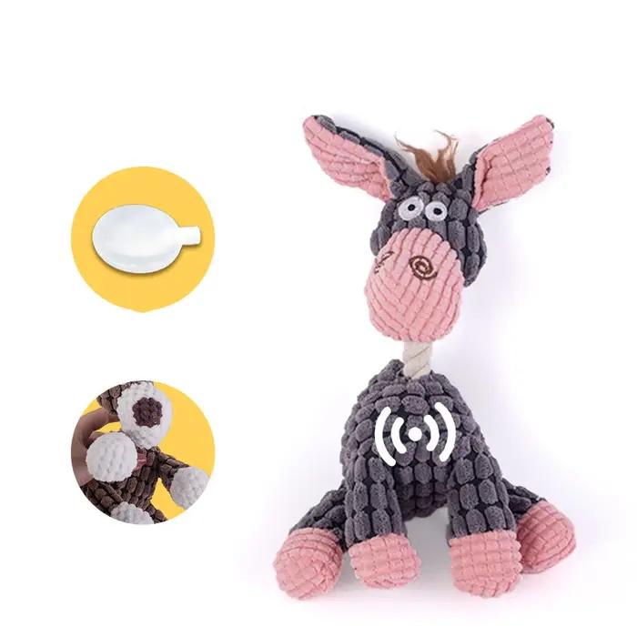 Jouet en peluche pour chien en forme d'animaux