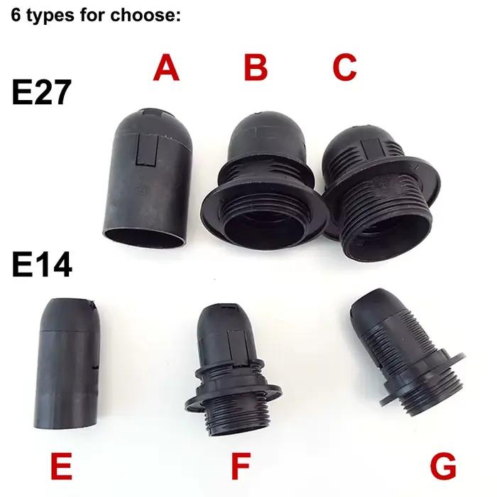 Douille AC E14 Type M10 pour Ampoule LED, Base de Lampe, Support d'Alimentation, Vis Suspendue Élect