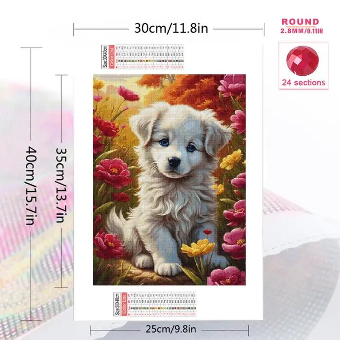 Broderie Diamantée 5D en Résine pour Décoration Murale Animalière DIY, Outils Inclus, Parfait Pour Décorer Maison, Stickers Muraux ou Cadeaux Spéciaux