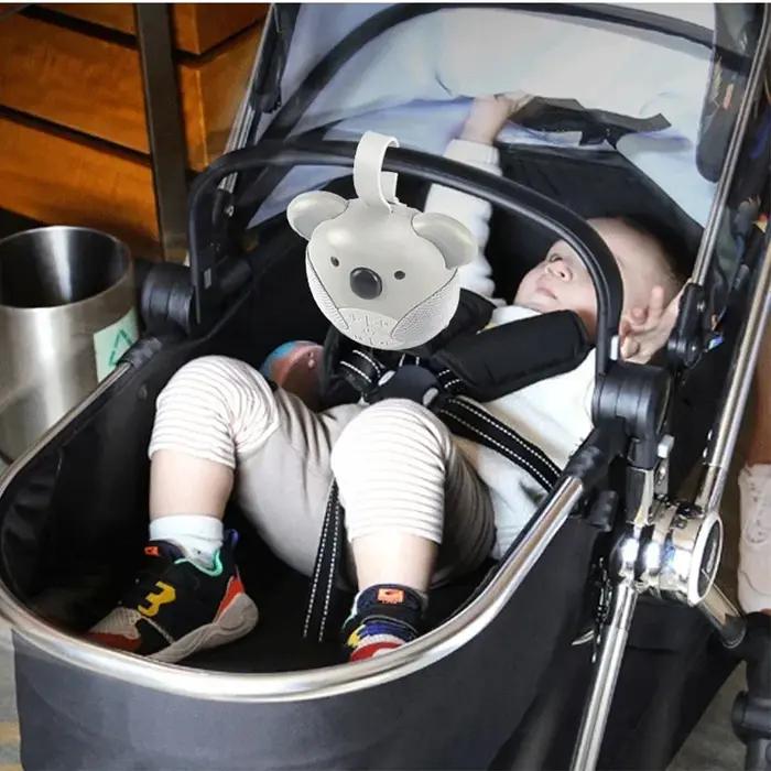 Machine à bruit blanc Portable, sucette pour bébé avec 5 musique légère pour les tout-petits, arrêt