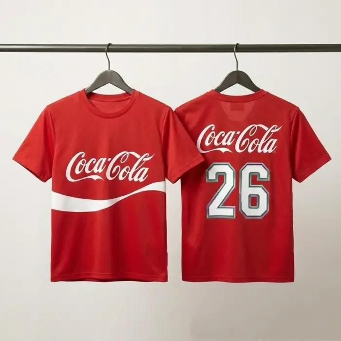T-shirt Coca-Cola Corée du Sud 2026 KARINA et WINTER pour fans, homme et femme, été, 100% coton, style Y2K, col rond, manches courtes