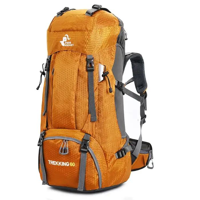 Sac à dos de camping et de randonnée robuste en nylon avec housse de pluie pour homme et femme occasions spéciales探险与自然探索的完美伴侣尼龙材质防水背包适用于男女各种户外活动