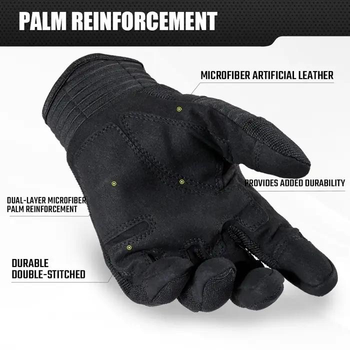 Gants tactiques écran tactile pour chasse et vélo - Coque dure anti-dérapante sports outdoor