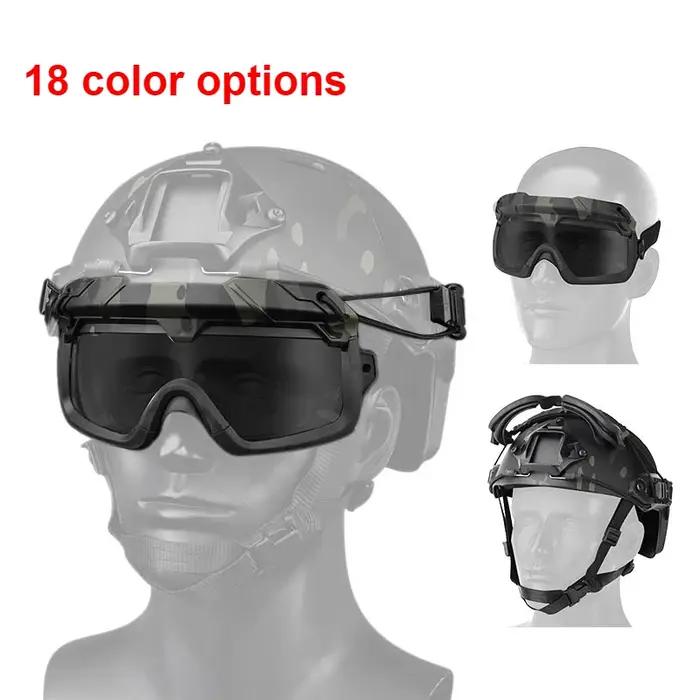 Tactical Helmet Goggles Sports Sunglasses for Men Women 2 Modes Airsoft Riding