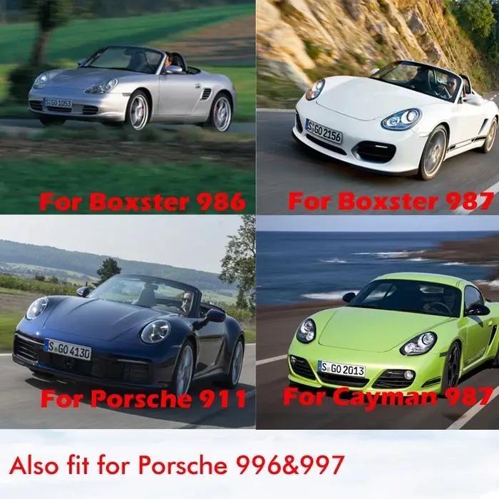 Couvercle de miroir de vanité pare-soleil noir, pièces de rechange adaptées à la Porsche 996 997 911