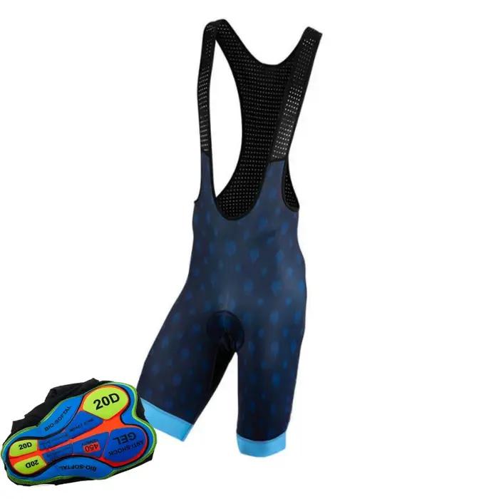 Short à bretelles de cyclisme pour hommes, coussin épais antichoc en Gel, 6 heures de Ride Pro Lycra