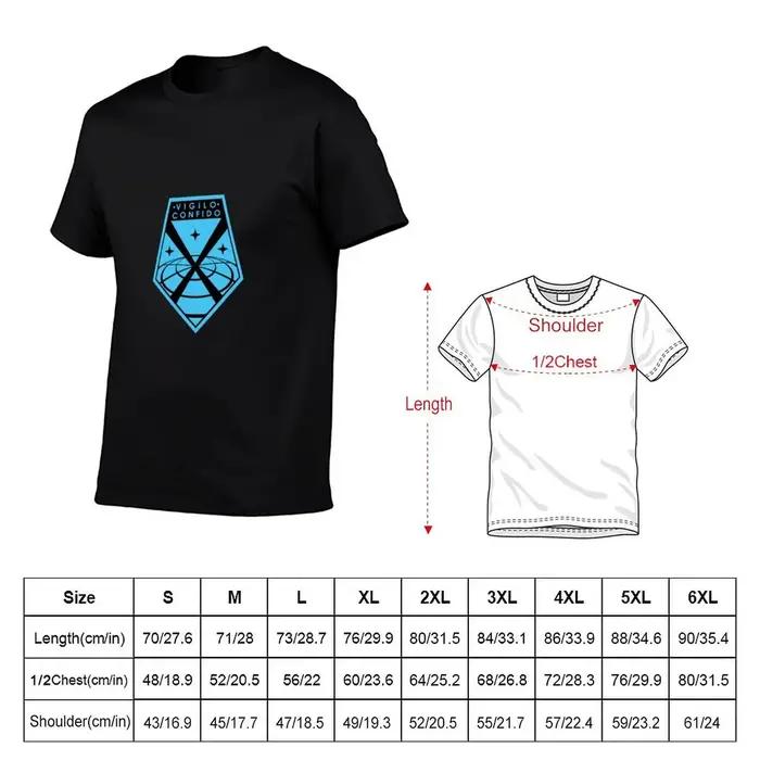T-shirt Vigilo Confido XCOM Logo décontracté pour homme, 100% coton, respirant, léger et durable pour tous les jours et occasions spéciales