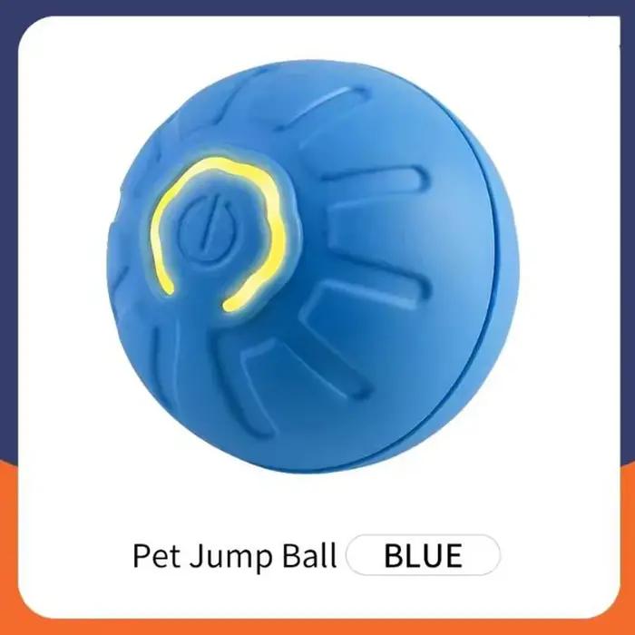 Boule de jeu électronique interactive pour chiens et chats avec fonction de rebond mobile USB pour stimuler l'intelligence et la curiosité des animaux de compagnie occasions spéciales cadeau
