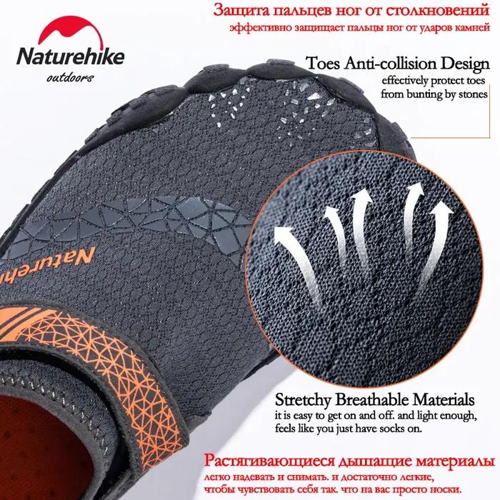 Natureifa-Chaussures de pataugeoire coordonnantes pour hommes et femmes, chaussures d'eau à séchage