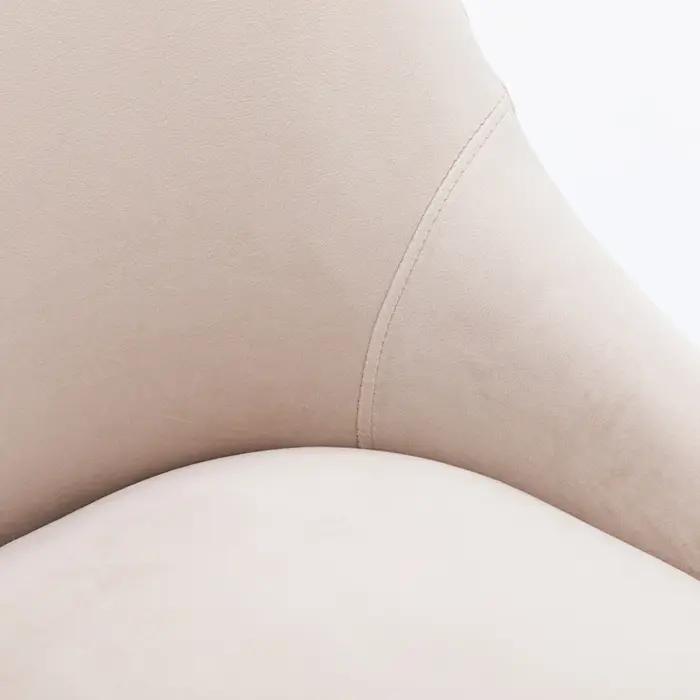 SEYNAR-Ensemble de 4 chaises de salle à manger ou de vanité en velours plissé, avec poignée arrière