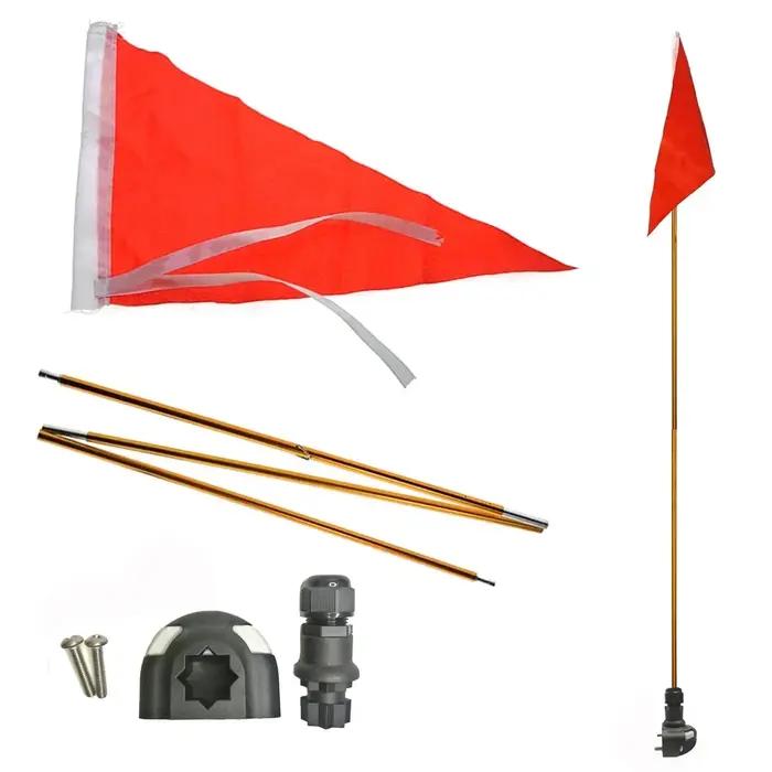 Drapeau de sécurité pour Kayak, canoës, planches à pagaie, bateau de pêche pliable