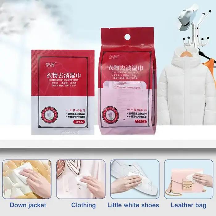 Lingettes démaquillantes pour vêtements et livres