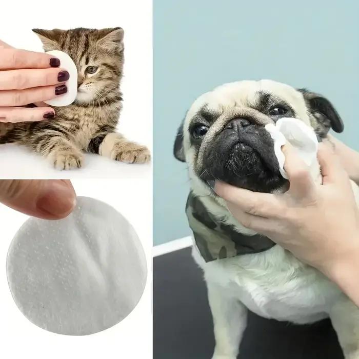 200 pièces lingettes de nettoyage des yeux pour animaux de compagnie