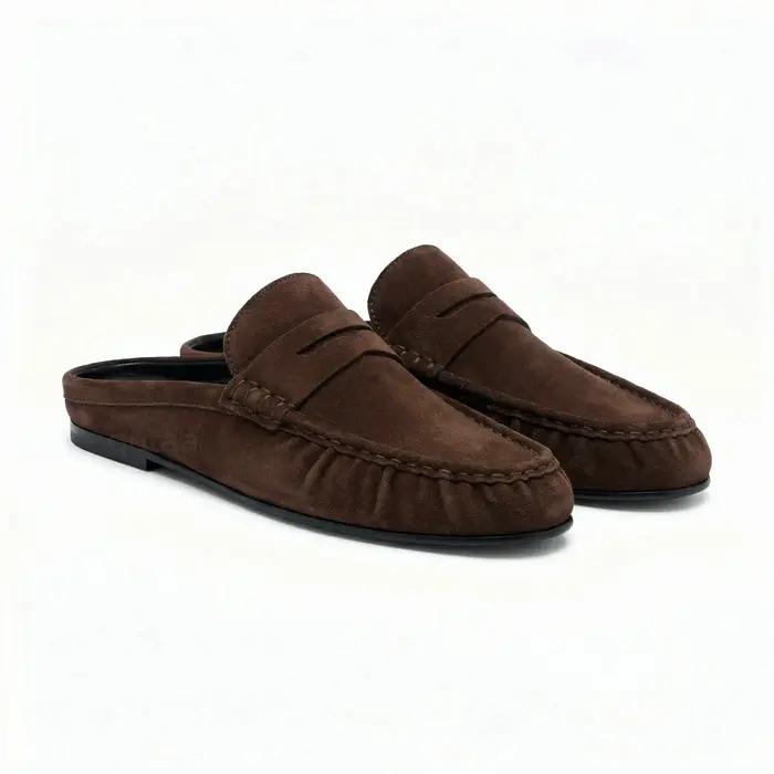 QUTAA – chaussures plates pour femmes, mocassins, mules à bride arrière, chaussures d'été décontract