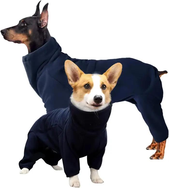 ATUBAN Manteau d'hiver pour chien, combinaison en polaire, veste sweat-shirt pour chien, pyjama inté